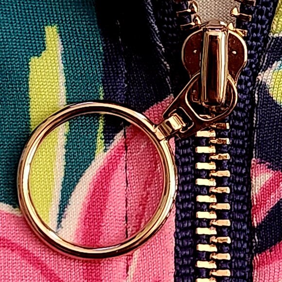 Stella Parker Women Shirt Blue Mock Neck Sun Swim UPF50 Long Sleeve Size Small - Picture 5 of 10